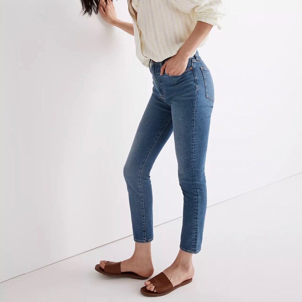 Madewell Perfect Vintage Crop Jean in Sanford Wash